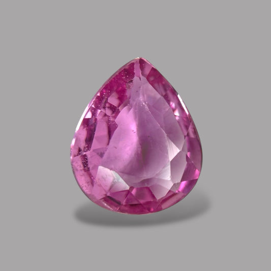 Pear Shape in Pink Sapphire Gemstone 0.47 Carats & 5.8 x 4.8 mm Size