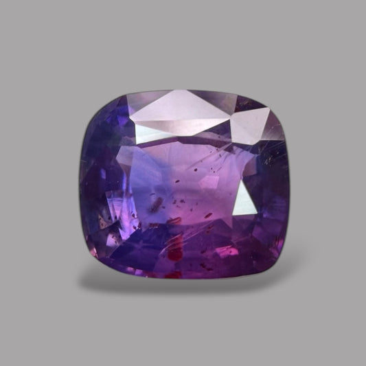 Cushion Cut Shape in Purple Sapphire Gemstone 1.53 Carats & 6.3 x 5.7 mm Size