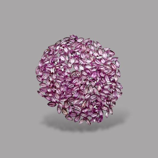 Pink Sapphire Natural Stone Marquise Cut Carats 3 x 1.5 mm in (Total 8.03 Carats)