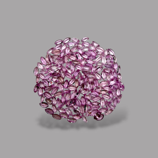 Pink Sapphire Natural Stone Marquise Cut Carats 3 x 1.5 mm in (Total 7.23 Carats)