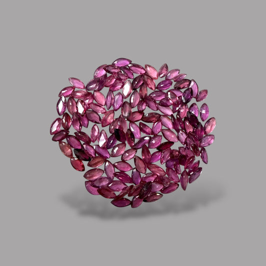 Pink Sapphire Natural Stone Marquise Cut Carats 5 x 2.5 mm in (Total 20.20 Carats)