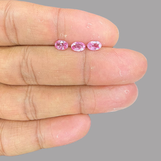 Natural Pink Sapphire Stone From 2mm - 7mm Size Price Per 14.02 Carats