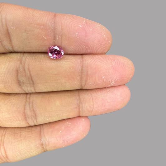 Oval Shape in Pink Sapphire Gemstone 1.13 Carats & 7 x 5.3 mm Size
