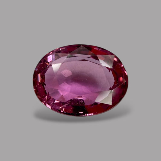 Oval Shape in Pink Sapphire Gemstone 1.07 Carats & 6.8 x 5.2 mm Size