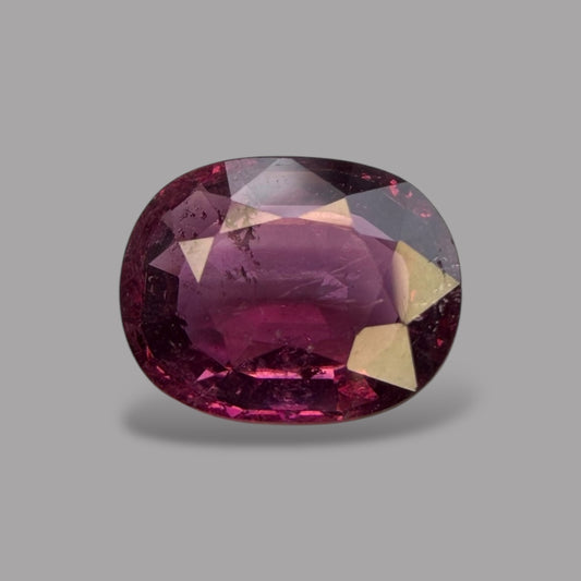 Natural Rubellite Tourmaline - Oval 3.39 Carats Gemstone