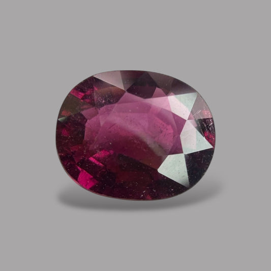 Natural Rubellite Tourmaline - Oval 1.62 Carats Gemstone
