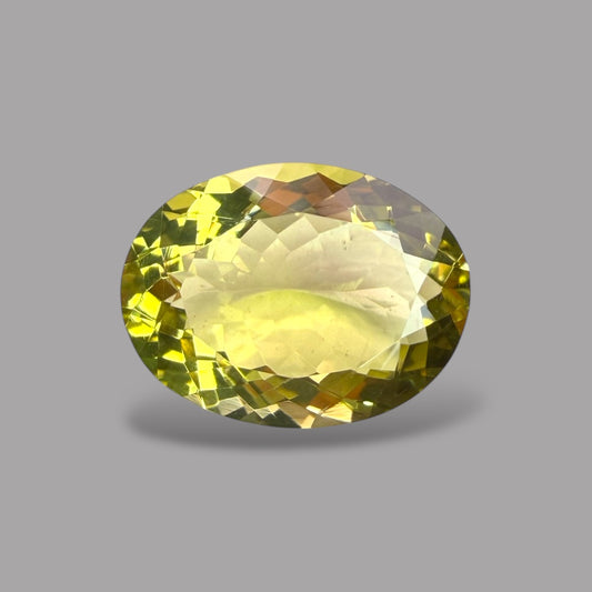 Natural Heliodor Stone 4.66 Carats Oval Shape 13 x 9.9 x 6 mm