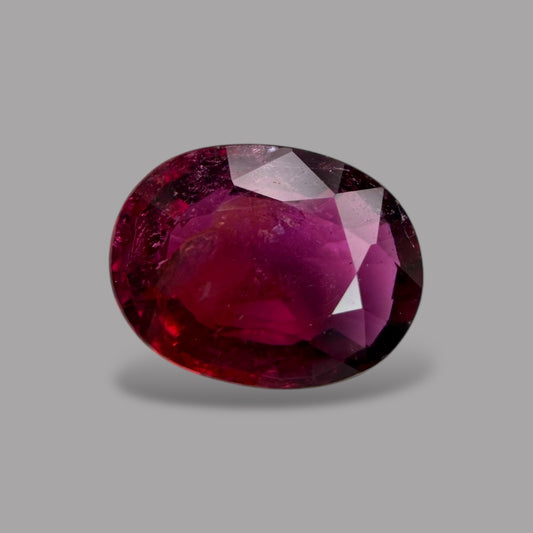 Natural Rubellite Tourmaline - Oval 1.33 Carats Gemston