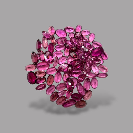 Natural Rubellite Tourmaline Stone From 6 x 4 mm Size Price Per Carats (Total 27 Carats)