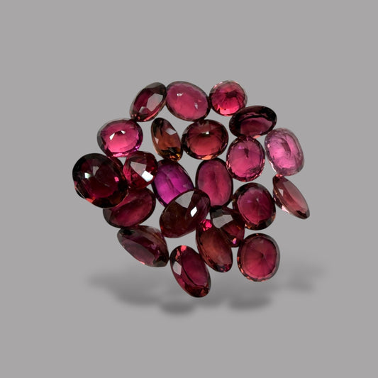 Buy Natural Rubellite Tourmaline Stone From Mix Size Price Per Carats (Total 30 Carats) Gemstone