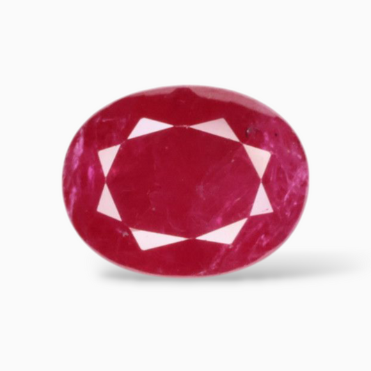 Pigeon Blood Color Ruby In Oval Shape 2.20 Carats 9.1x7.1mm Size