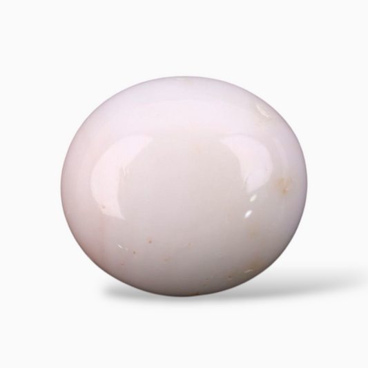 Buy Now Pink Coral Mooga Stone For Sale 13.30 Carats In Oval Cabochon Shape 15.4x13.9mm Size