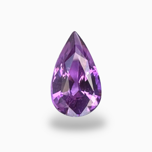 Natural Purplish Pink Sapphire 2.13 Carats in Pear Shape & 10.57x6.24x4.55mm Size