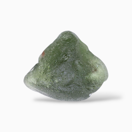Natural Moldavite Gemstone Crystal For Sale 4.60 Carats Rough Shape