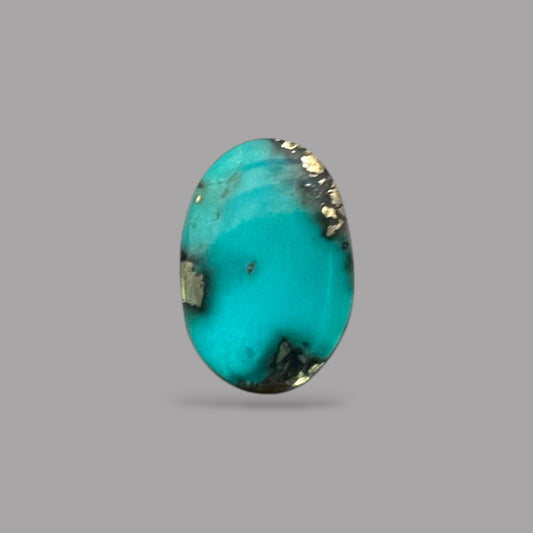 Raw Turquoise 3.34 Carats 12.4 x 8.4 x 3.3 mm in Oval