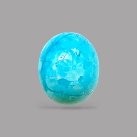 Raw Turquoise For Sale 4.35 Carats 10.9 x 9 x 6.2 mm in Oval