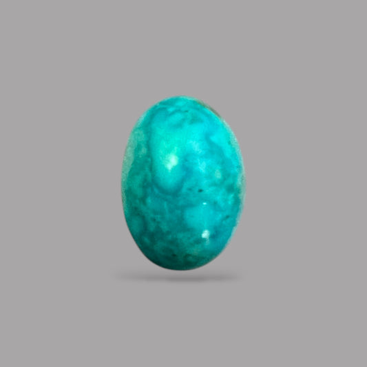 Raw Turquoise For Sale 6.65 Carats 13.8 x 9.9 x 7.6 mm in Oval