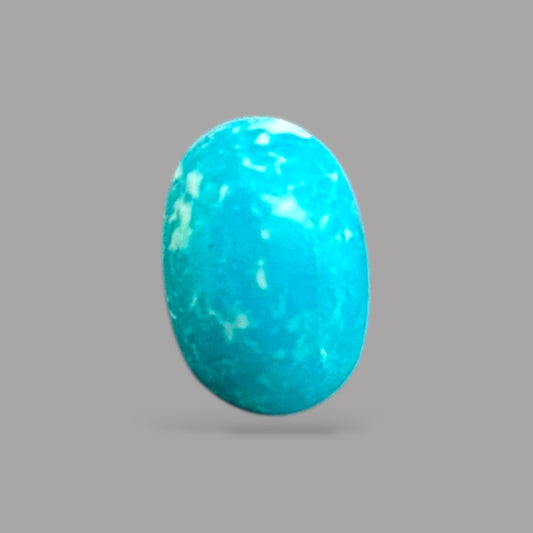 Raw Turquoise Stone 0.44 Carats 6 x 4 x 2.5 mm in oval