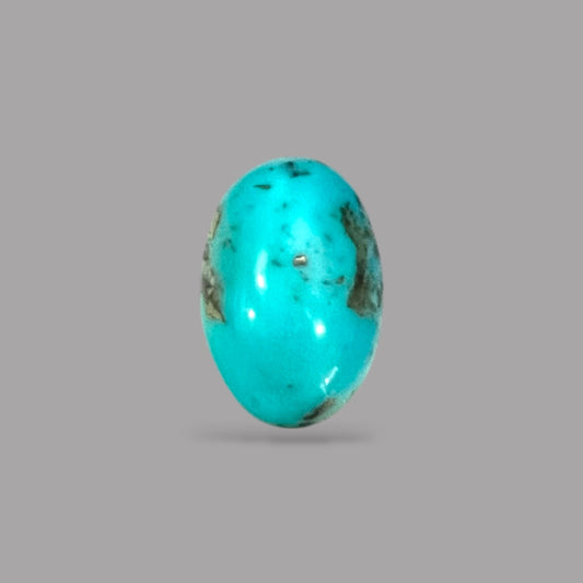Raw Turquoise Stones For Sale 7.46 Carats 15.6 x 10.5 x 6.9 mm in Oval