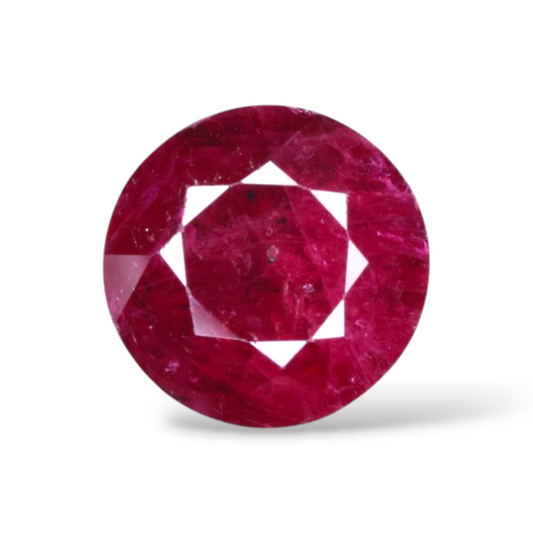 Real Ruby For Sale Round Shape 3.88 Carats 8.8mm Size