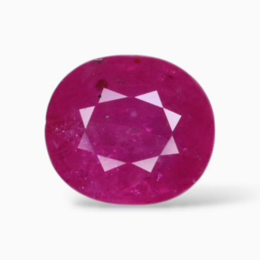 Real Ruby Mozambique For Sale In Oval Shape 1.85 Carats 7.7x6.8mm Size