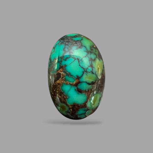 Real Turquoise 17.81 Carats 19.4 x 12.9 x 9.5 mm in Oval