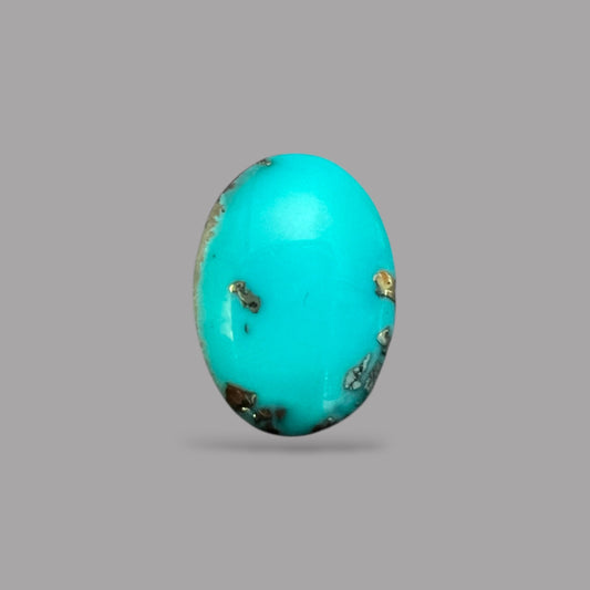 Real Turquoise For Sale 4.25 Carats 14.6 x 10.5 x 4 mm in Oval