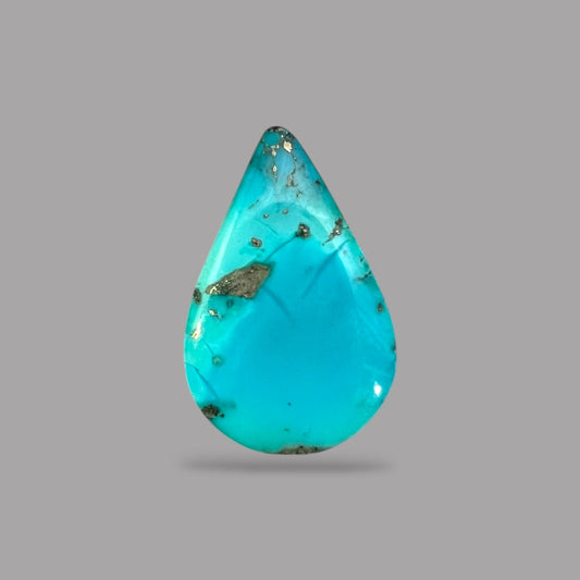 Real Turquoise Stone 23.65 Carats 28.5 x 18.5 x 6.6 mm in Pear