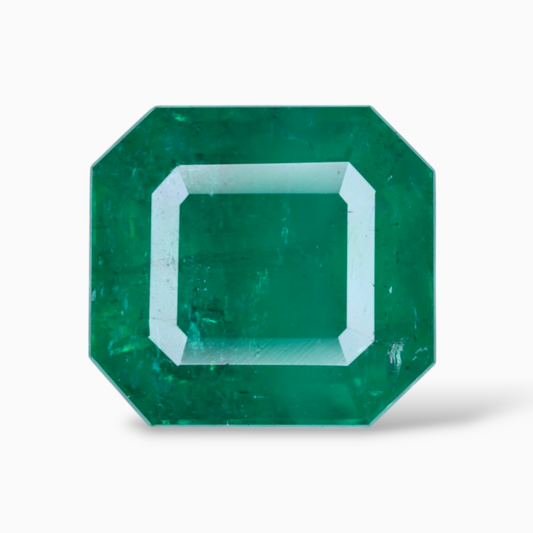 Real Zambian Emerald Stone 13.56 Carats Square Shape 15x13.9mm Size