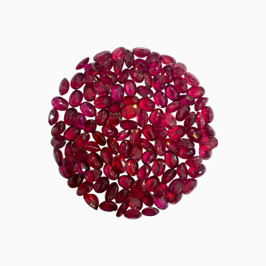 Ruby Oval Stone (GF) 7x5 mm lot 0.80 Carats - 1.40 Carats For Jewellery