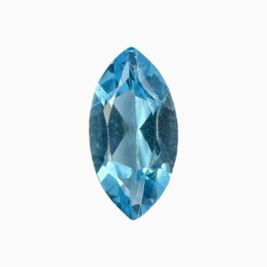 Swiss Deep Blue Topaz Color 1.98 Carats Maquise Shape Size 12X6mm