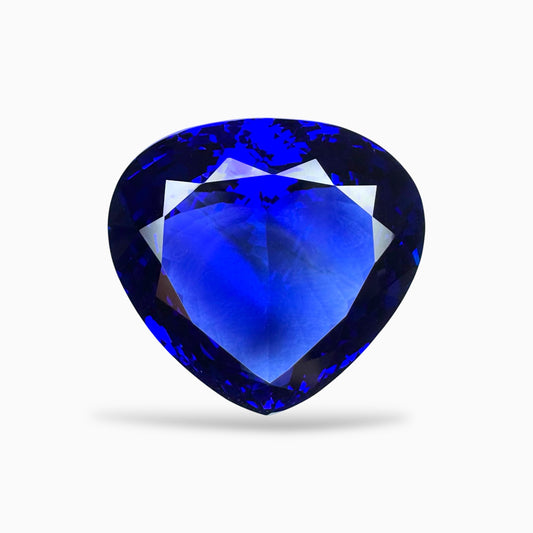 Tanzanite Heart Stone 39.25 Carats 21.5 X 22.3 mm