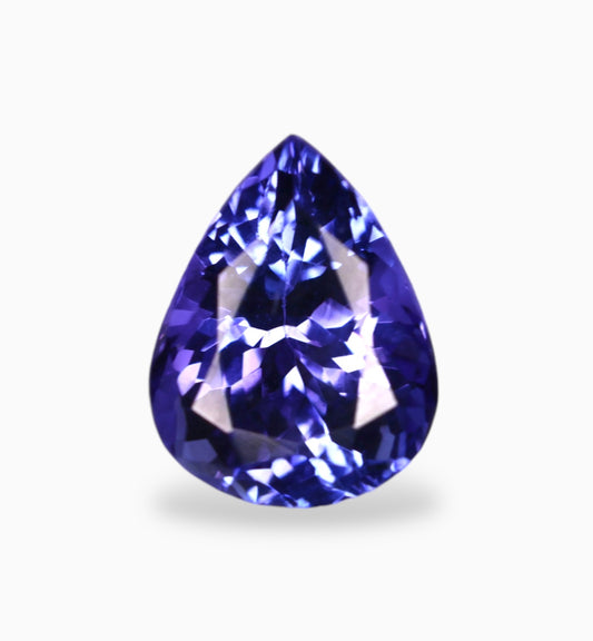 Natural Tanzanite Stone in Pear Shape 2.07 Carats Size 9x7mm
