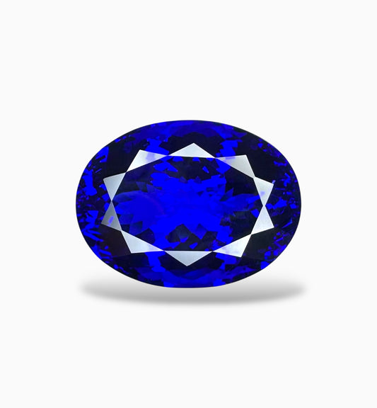 Tanzanite Stone Oval Cut 37.64 Carats 23.3 X 17.3 mm