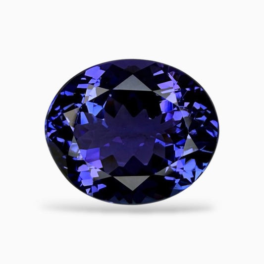 Tanzanite Stone Oval Cut 5.12 Carats 12x10 mm From Tanzania