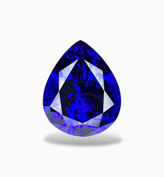 Tanzanite Stone Pear Cut 22.10 Carats 19.5 X 15.7 mm