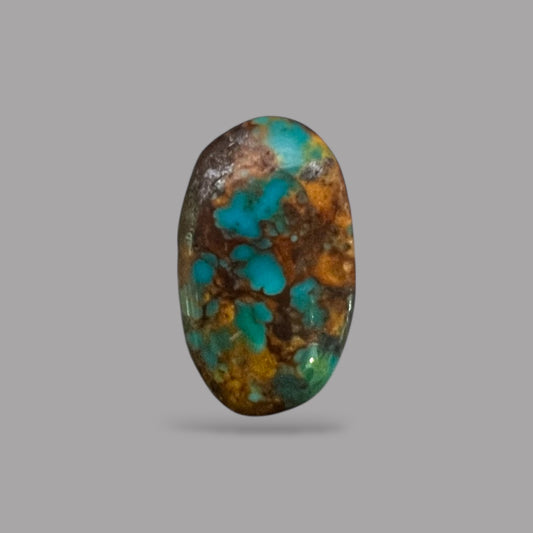 Turquoise Cabochon 7.14 Carats 16.5 x 9.7 x 5.7 mm in Oval