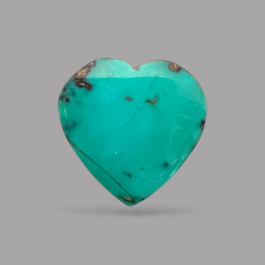 Turquoise Cabochons For Sale 9.75 Carats 15.5 x 15.4 x 7 mm in Heart