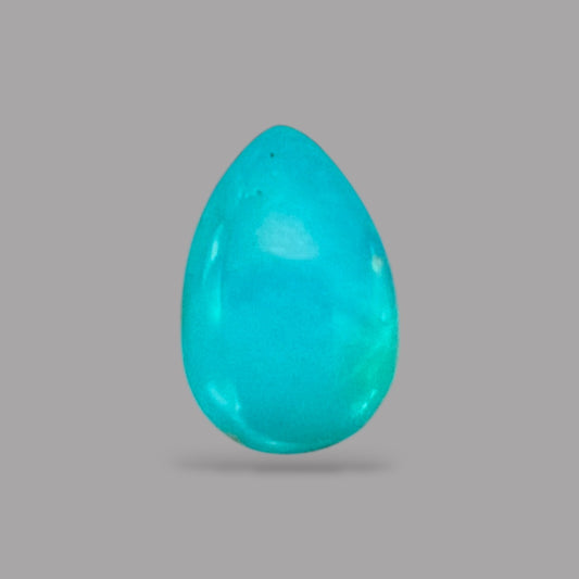 Turquoise Crystal 4.84 Carats 14.9 x 9.8 x 5 mm in Pear