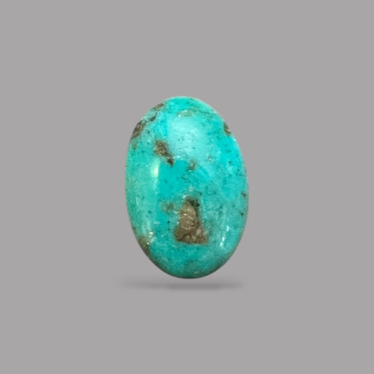 Turquoise Crystal 8.81 Carats 17.1 x 11.5 x 6 mm in Oval
