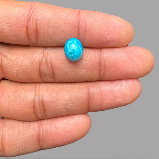 Turquoise For Sale 3.51 Carats 10.6 x 8.4 x 6 mm in Oval