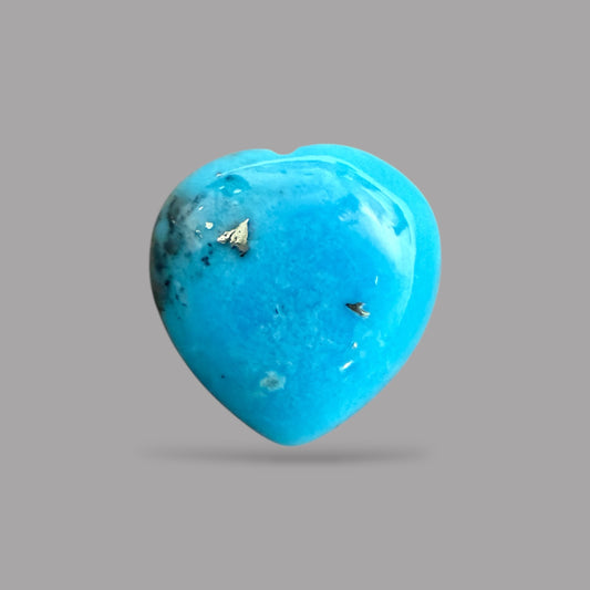 Turquoise Heart Cabochon 4.70 Carats 10.80 x 10.9 x 5.5 mm