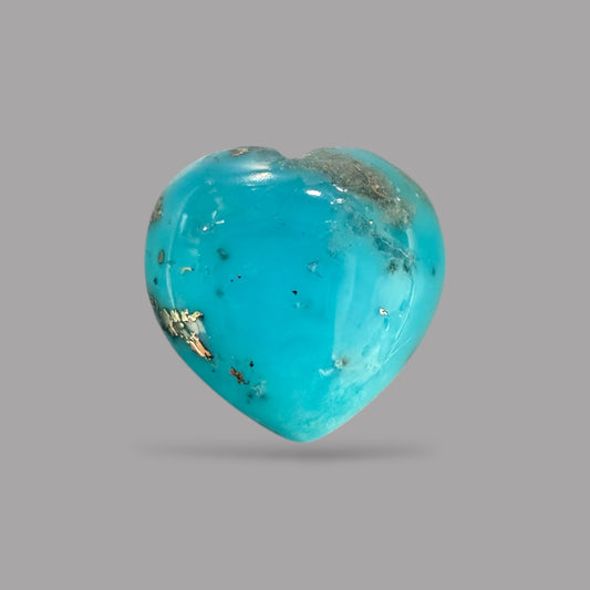Turquoise Heart Cabochon 5.08 Carats 11.85 x 12 x 5.8 mm