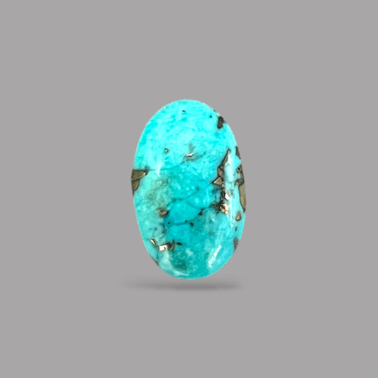 Turquoise Rock For Sale 4.35 Carats 13.3 x 8.4 x 4.3 mm in Oval