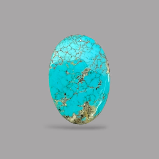 Turquoise Stone 18.54 Carats 22.8 x 16.3 x 8.9 mm in Oval
