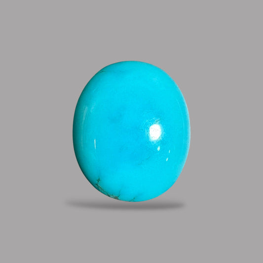 Arizona Turquoise Stone Oval Cabochon 11.01 Carats 18.1 x 13.7 x 8.4 mm