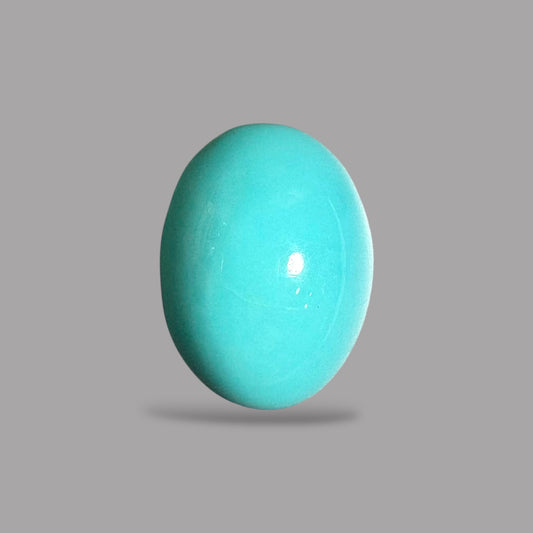 Arizona Turquoise Stone Oval Cabochon 13.29 Carats & Size 17.1 x 12.8 x 9.2 mm