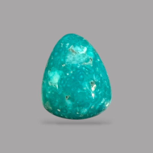 Turquoise Stones For Sale 6.55 Carats 13.8 x 11.3 x 6 mm in Pear