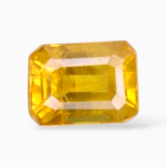 Yellow Sapphire Stone Emerald Cut Shape 0.35 Carats & 4.1x3.1mm Size