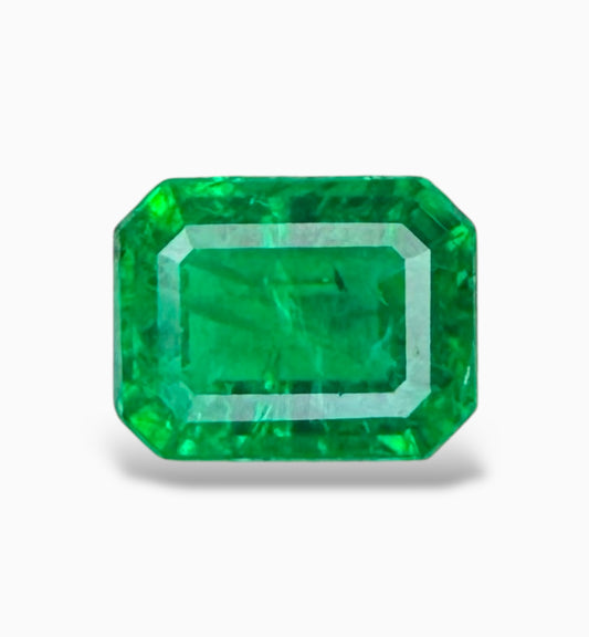 Zambian Emerald Stone 1.53 Carats Emerald Cut 7.6 X 6 mm